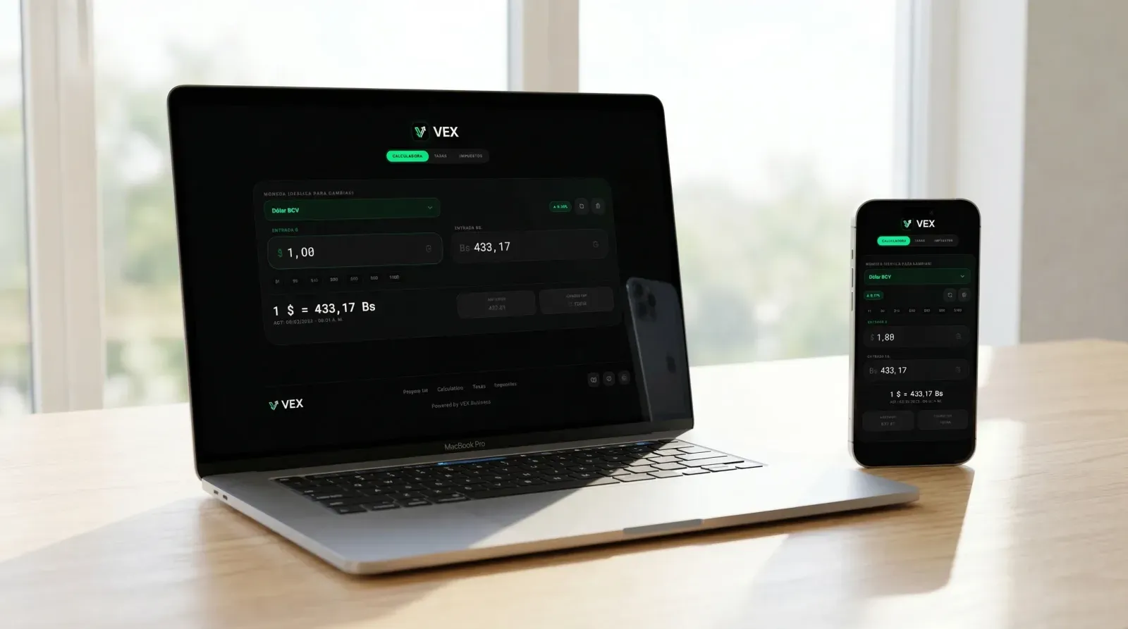 VEX — Web Application built by Jesus Herrera, Web AI Developer