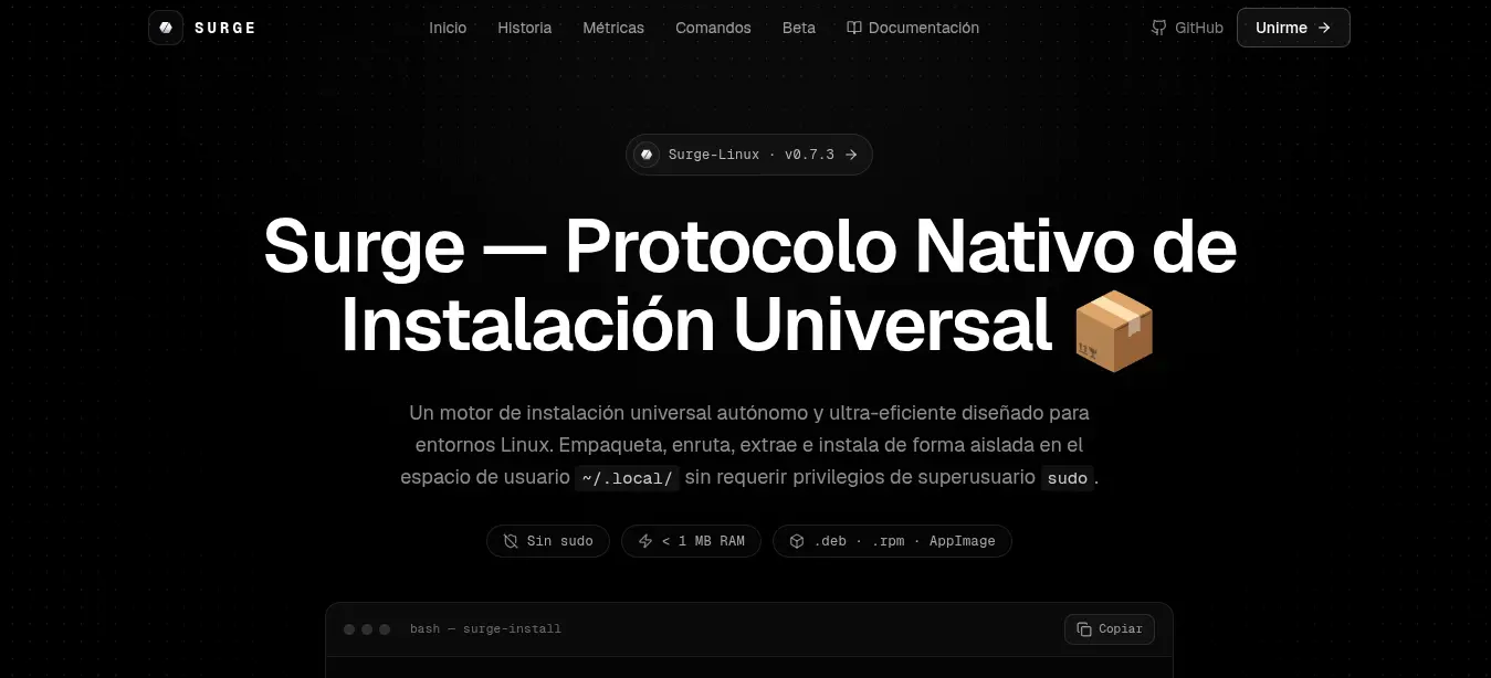 SURGE — Web Application built by Jesus Herrera, Web AI Developer